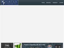 Tablet Screenshot of fortiusfin.com